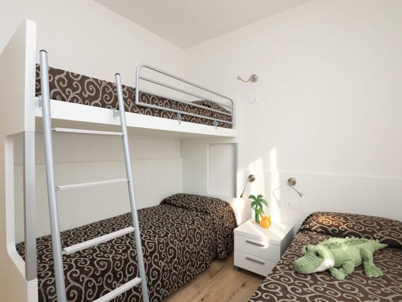 Apartment - Zimmer mit drei Betten für Kinder