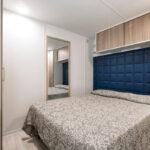 Caravan - Schlafzimmer mit Doppelbett